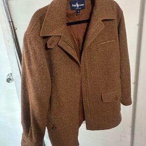 Ralph Lauren Brown Wool Coat